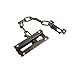 MY MIRONEY Door Chain Lock Brass Long Chain Security Door Lock Chain for Inside Door and Extra Front Door Lock, Antique Bronze, 3.35