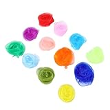 LIGIGWASH 12 Stück Teiliges Bunte Quadratische Jongliertücher Leichte Strapazierfähige Tanz Performance-schals für Bühnenauftritte Cosplay Gruppenaktivitäten und Kindershows