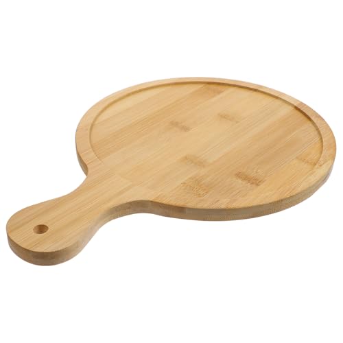 GRIRIW Wooden Pizza Tray Baking Spatula Pizza Paddle Pan Artisan Baker's Essential