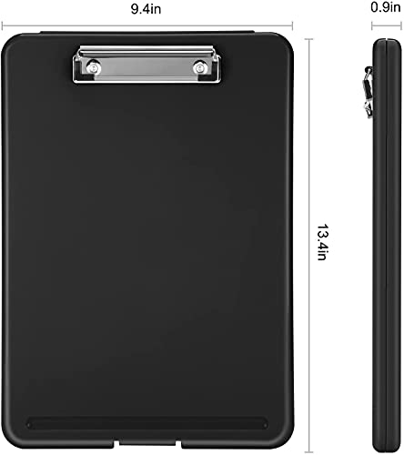 Image of oddpod Praise A4 Clip Pad /Clipboard with Storage Case for Paper and Document Storage 83002 (Black)