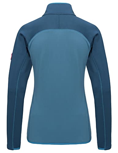 Little Donkey Andy Casaco feminino de lã meio zíper pulôver corrida golfe elástico térmico furos par