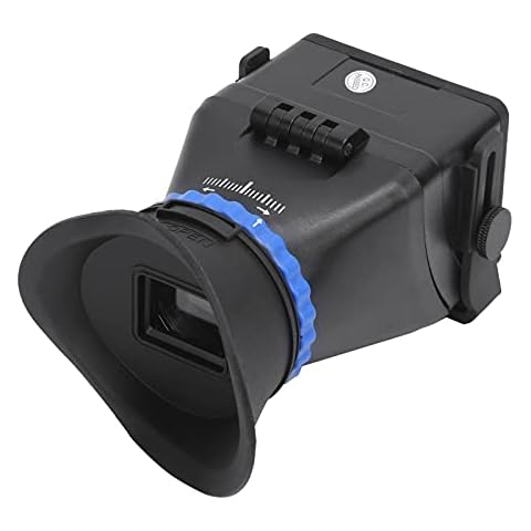 Hitoxi Camera Viewfinder Magnifier, 3X Magnification Sunshade LCD Viewfinder Compatible with 3in, 3.2in Camera Camcorder, SLR Cameras and Mirrorless Cameras Screen Sunshade Hood Cover