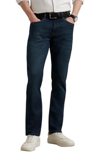 Image of Louis Philippe Men's Mid Rise Slim Jeans