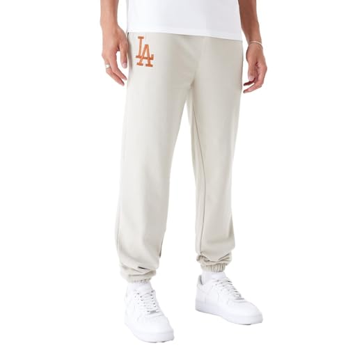 New Era Jogger Sweatpants Los Angeles Dodgers Stone Beige pantalon de jogging coton