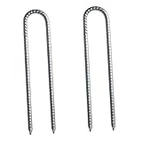 iplusmile 2 Piezas Piquetas de Tienda para Camping al Aire Clavos de Suelo Resistentes para Fijar Toldos Columpios y Trampolines Actividades al Aire