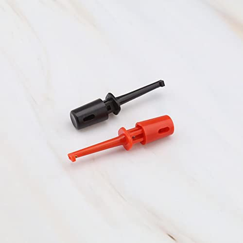 Image of 40PCS Multimeter Electrical Testing Single Hook Clip Grabber Test Probe Cable Clip Kit 5 Colours Electrical Tools for Multimeter Wire Lead