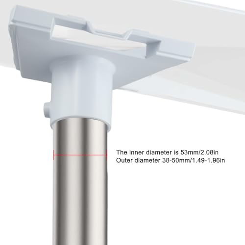 Adaptateur de tuyau blanc pour raccordement de conduits ronds FACAIIO - 3