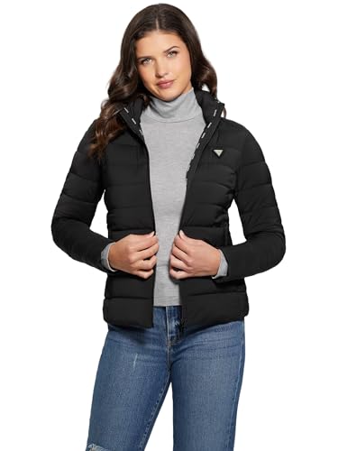 Amazon.com: GUESS Womens Solid Heavy Diann Puffer Jacket, Jet