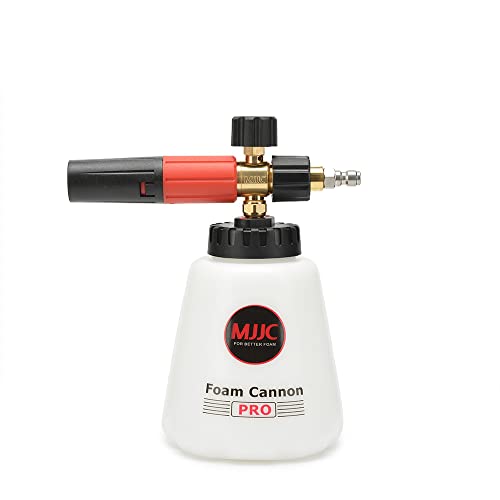 MJJC DIY Snow Foam Lance PRO high pressure car washer Compatible Varies Adapters 1.2L big mouth anti-leak bottle foam gun cannon (MJJC016)