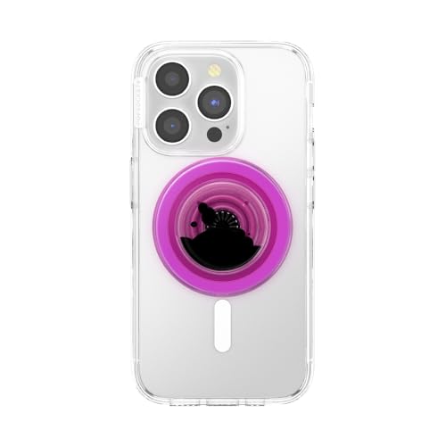 Image of PopSockets Phone Grip for MagSafe, Magnetic Holder, Phone Stand, Hot Pink - Tidepool Lava Lamp Absinthe