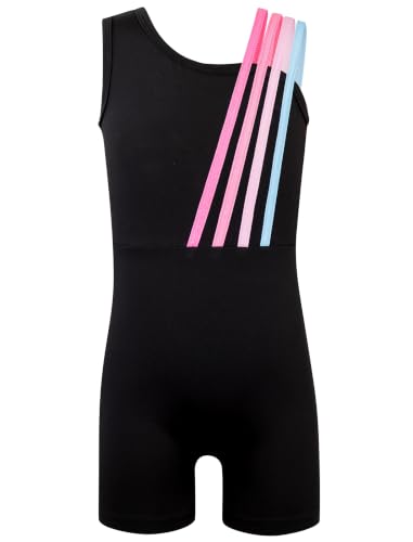 HOZIY HOZIY Gymnastics Leotards for Girls with Shorts Toddlers Biketards Rainbow Unicorn Dinosaur Mermaid Leopard Flower Galaxy