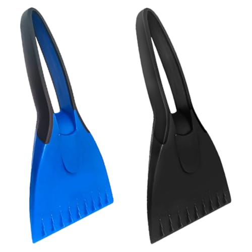 SGERUFZ 2 Pcs Rascador de Hielo para Coche Quitahielos para Luna de Coche Eficiente Raspador de Hielo Parabrisas Ergonómico Quitar Hielo del Parabrisas Sin Arañazos