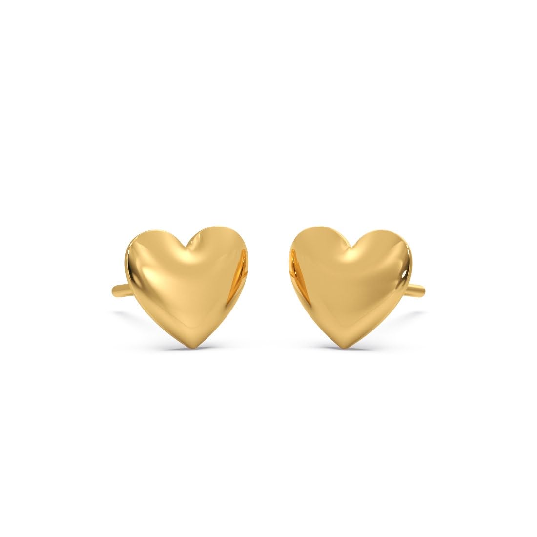 CANDERE - A KALYAN JEWELLERS COMPANY 14K BIS Hallmark Yellow Pure Gold Stud Heart Earring for Womens with Screw Back closure (B0CQPBG68K) Amazon Price History, Amazon Price Tracker