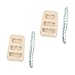 kowaku 2X Hung Board for Climbing Wooden Rock Climbing Holds Portable Climbing Training Board Pull up Fingerboard for Doorway Indoor