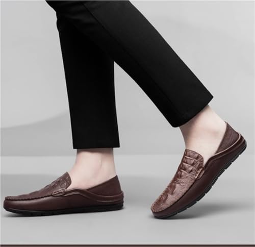 Mens Slip On Loafers Round Toe Flat Heel Comfortable Simple Classic Prom Wedding Casual Shoes Lightweight2