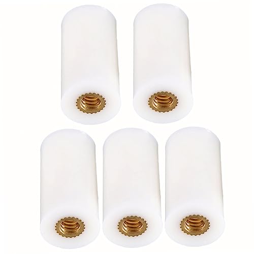 HANABASS 10pcs American Billiard Ferrules Tips Pool Stick Ferrules Billiard Replacement Screw-tip