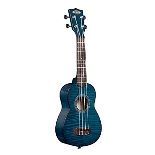 Kala KA-SEMB – acajou exotique bleu – Ukulele soprano - Les Beatles, Paul McCartney, John Lennon, RIngo Starr, George Harrison