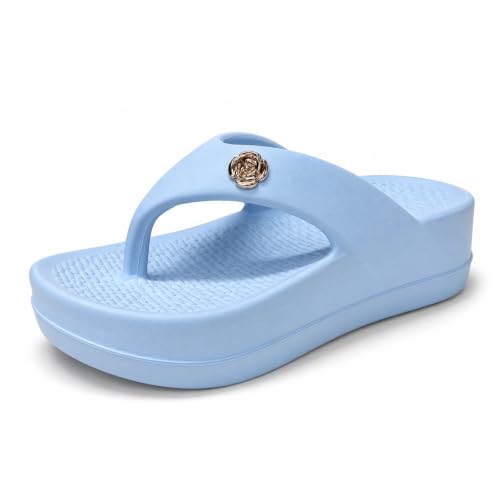 Image of ATHCO womens Fenny Women's Acupressure Slippers & Flip-Flops | Soft Foot Massager, Lightweight, Anti-Skid, Waterproof Comfort Slippers for Women & Girls | Daily Casual Wear