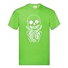 SAUTE STYLES Halloween Glow in The Dark Skeleton Men & Womens T-Shirt | Funny Skull Graphic Tee for Men Women Kids | Spooky Unisex Costume Top (UK, Alpha, 3XL, Regular, Regular, Black) #5