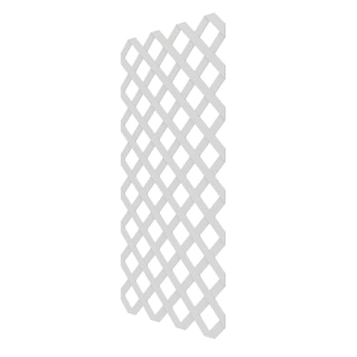 2\' H x 4\' W Classic White Lattice - Thumbnail 2