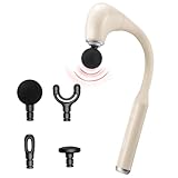 【弾力性アーム実用性特許】Deestop 背中リリースガン 筋膜リリースガン ハンディガン 5段階強力振動 超軽量 全身リフレッシュ Type-C急速充電 静音 4個ヘッド付属 クリスマスプレゼント 日本語取扱説明書付き