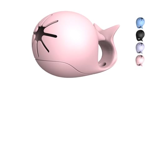 Whale Nail Polish Bottle Ring, Fingernail Supply Organizer, Gel Nail Holder for Painting Nails, Hand Stand Rack Tech,Hand Rest Stand (Pink)