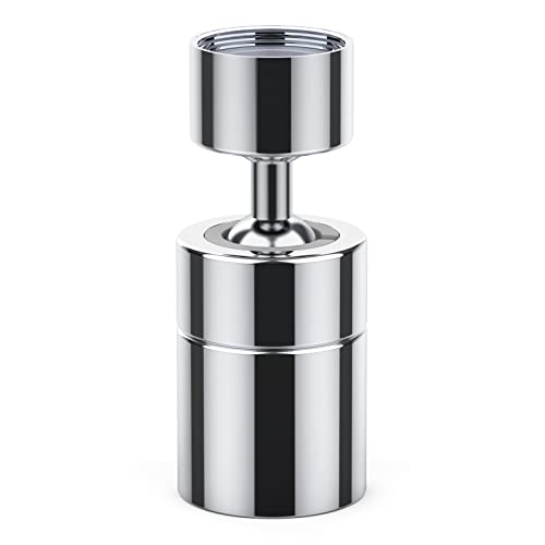 WISHDREAM Mousseur en cuivre complet rotatif à 360° double fonction pour robinet, deux modes de sortie d'eau (Electroplating) Cover