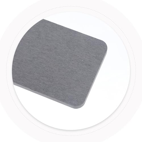 Posavasos de diatomita absorbentes Homoyoyo de secado rápido gris oscuro en tamaños variados 8