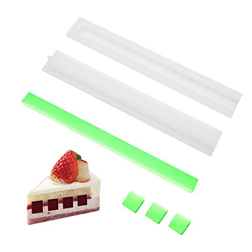 LaceDaisy Siliconen vorm, vierkante doe-het-zelf bakvorm voor taarten, zeep, puddingen, chocolaatjes, kaarsen, gelei, aromatherapie stenen en andere ambachten, herbruikbaar, voedselkwaliteit,