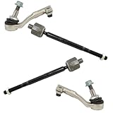 TRQ Front Inner and Outer Tie Rod Set 4 Piece Compatible with 2012-20 BMW 228i 230i 320i 328d 328i 330e 330i 335i 340i 428i 430i 435i 440i ActiveHybrid 3 M235i M240i