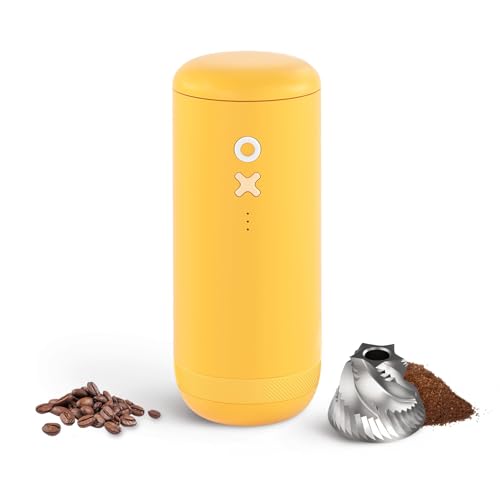 Nuttii Burr Coffee Grinder – Electric, Portable, Small, Quie...
