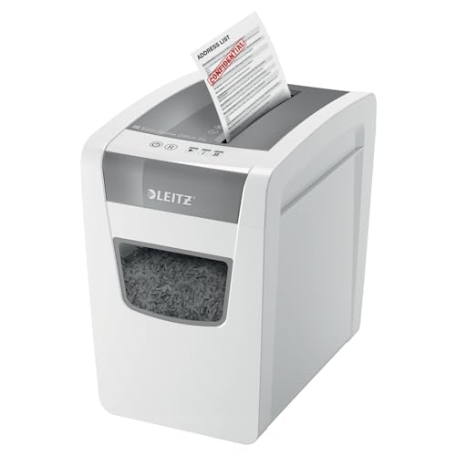 Leitz IQ Paper Shredder, Cross Cut, 10 Sheet, 6 Gallon Bin, P4 Security, Slim, Anti-Jam, Home Office (170004) の商品画像 2