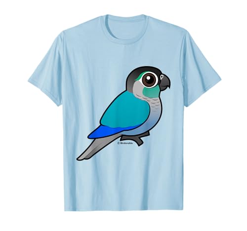 Cute Cartoon Turquoise Green-cheeked Conure Birdorable Bird T-Shirt