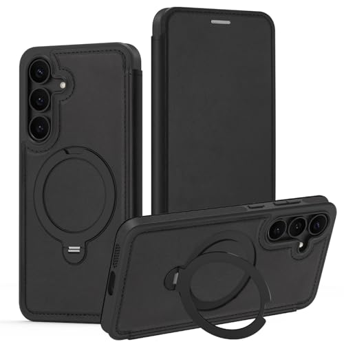 Housse Samsung S25 FE magnétique noire pour visionner vos vidéos en voiture