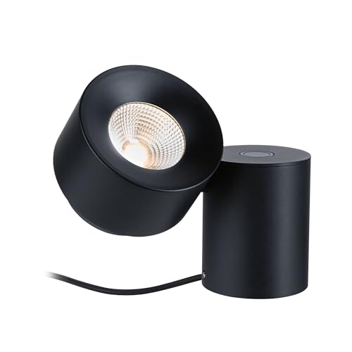 Paulmann 79776 lampe à poser LED Puric Pane gradable sur 3 niveaux incl. 1x3W gradable lampe à poser Noir Métal, plastique 2700K