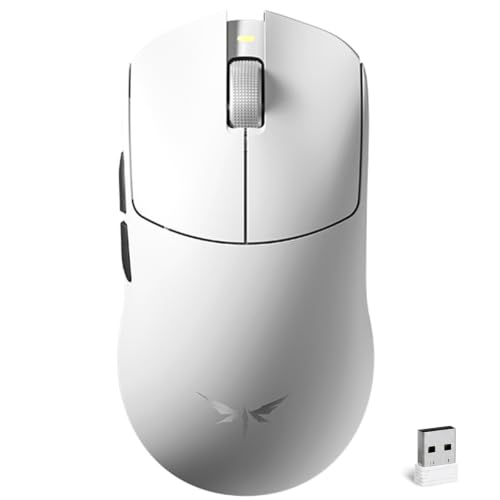 VGN F2 Ultra Wireless Gaming Mouse, Tri-Mode BT/2.4G/USB-C PC Gaming Mice, 42000 DPI PAW3950 Optical Sensor, 51g Lightweight Mouses w/ 5 Programmable Buttons, Bluetooth Mouse for Mac PC Laptop