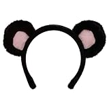 AEGYPIUS Headband, Cute Bear Ears Design for Children and Adults, for Cosplay, Parties and More, One Size Fits All, Black