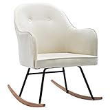 Colore: Bianco crema;Materiale: Velluto, legno di faggio, ferro;Dimensioni complessive: 60 x 74 x 84 cm (L x P x A)