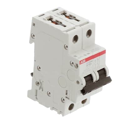 Circuit Breaker; Miniature; DIN Rail Mount; B Curve; 2 Pole; 10A