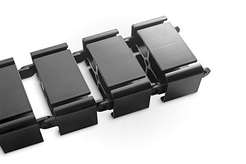 DIGITUS Vertical cable management - Flexible desk cable management - Metal base - Desk height up to 130 cm - Black - Image 2