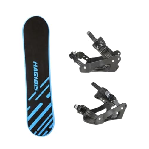 FytStycale Beginner Snowboard Smooth Bottom with Binders for Terrain Backyard
