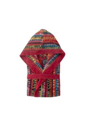 Top Towel Albornoz con capucha Samurai Jacquard 100% Algodón 500 g/m² – Acabado Terciopelo, Alta Absorción y Tacto Suave