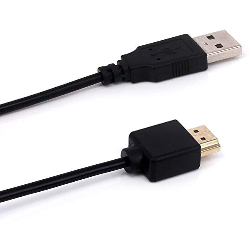 POFET USB naar HDMI-kabel van 0,5 m, USB 2.0-stekker naar HDMI-stekker, oplaadkabel, splitter, adapter - Image 4