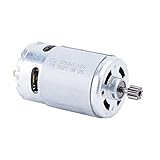 Fielect 550 Electric Motor 9 Teeth 12V Motor Gear Motor Gearbox Accessories for Power Wheels Kids Electric Cars Children Ride On Car Replacement Parts