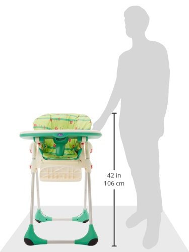 Chicco Polly - Trona 2 en 1 para niños de 6 meses a 3 años, compacta, 10 kg, color verde