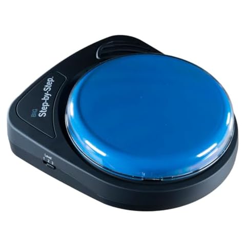 AbleNet Big Step by Step - Communication Device with Large Button for Easy and Intuitive Expressions, AAC Communication Device for Nonverbal Individuals Product #10000043 Cover