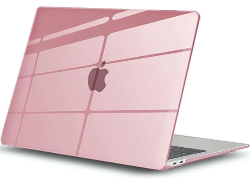 Image of Case Compatible with MacBook Air 13 inch, 2020 2019 2018 A2337 M1 A2179 A1932Plastic Hard Shell Cover Case, Pink
