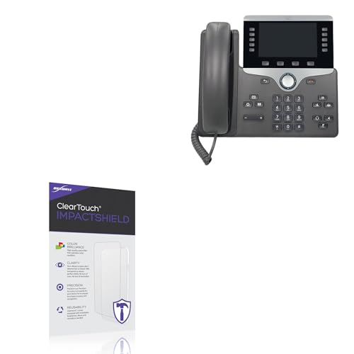 BoxWave Screen Protector Compatible with Cisco IP Phone 8861 - ClearTouch ImpactShield (2-Pack), Impenetrable Screen Protector Flexible Film