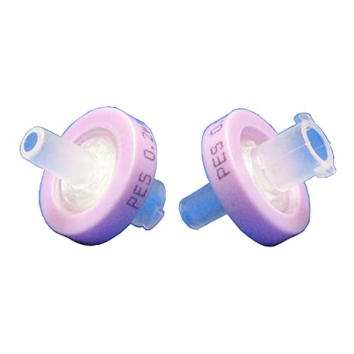 J.G. Finneran FPS0213PC Polyethersulfone Syringe Filter, 13 mm Diameter, 0.2 µm Pore Size, Light Purple (Pack of 100)