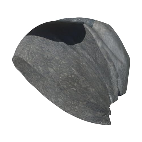 Zen Stone - Gorro de punto de alta calidad, ala de moda para adultos, ideal para el invierno, cómodo y duradero, Negro -, talla única